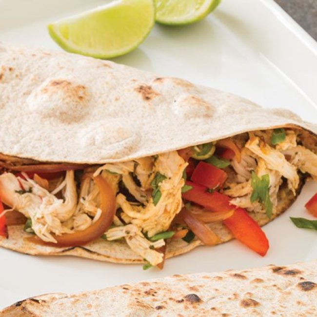 Fajitas με κοτόπουλο