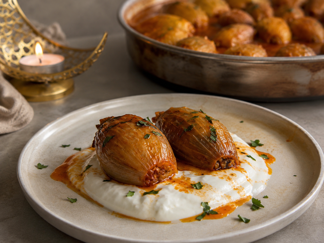 Γεμιστά κρεμμύδια