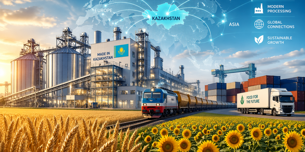 Το Καζακστάν χτίζει έναν περιφερειακό κόμβο επεξεργασίας τροφίμων