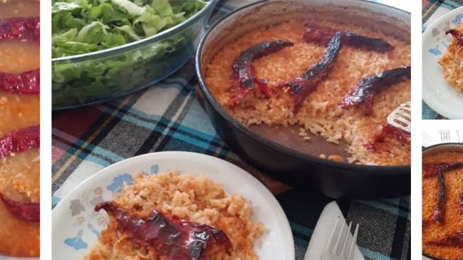 Τσόρμπα με ρύζι στο φούρνο