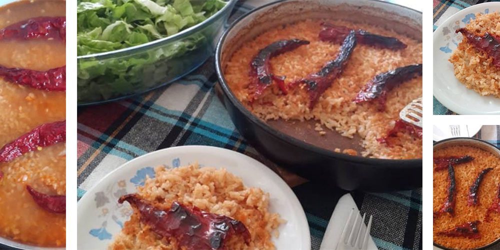 Τσόρμπα με ρύζι στο φούρνο