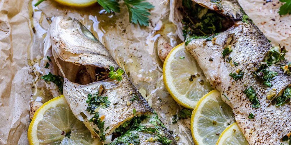 Λαβράκι στη λαδόκολλα