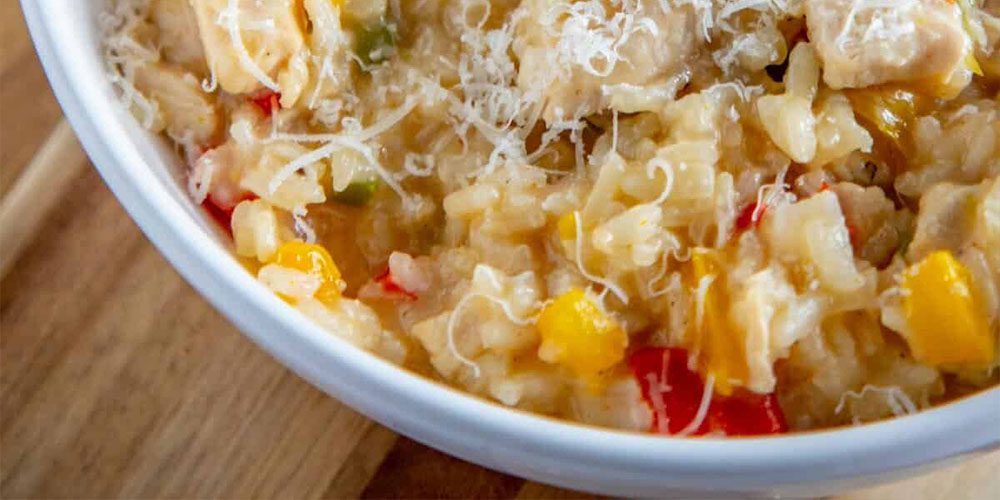 Ριζότο με κοτόπουλο και λαχανικά