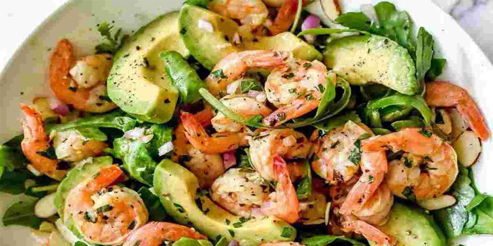 Σαλάτα με γαρίδες και αβοκάντο