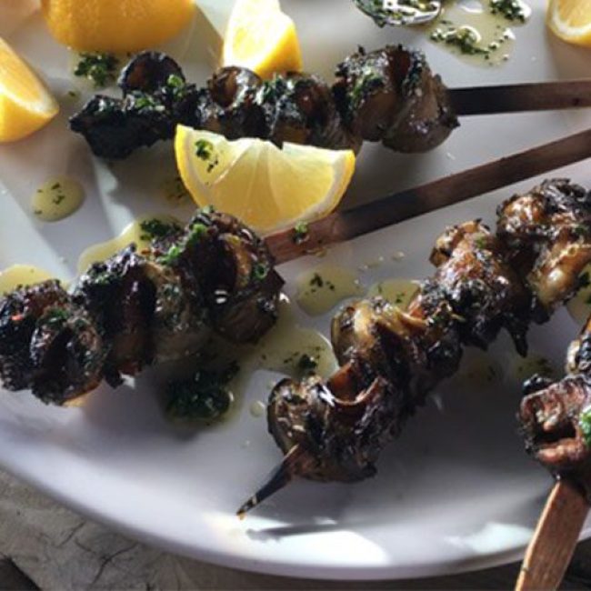 Σαλιγκάρια σουβλάκια