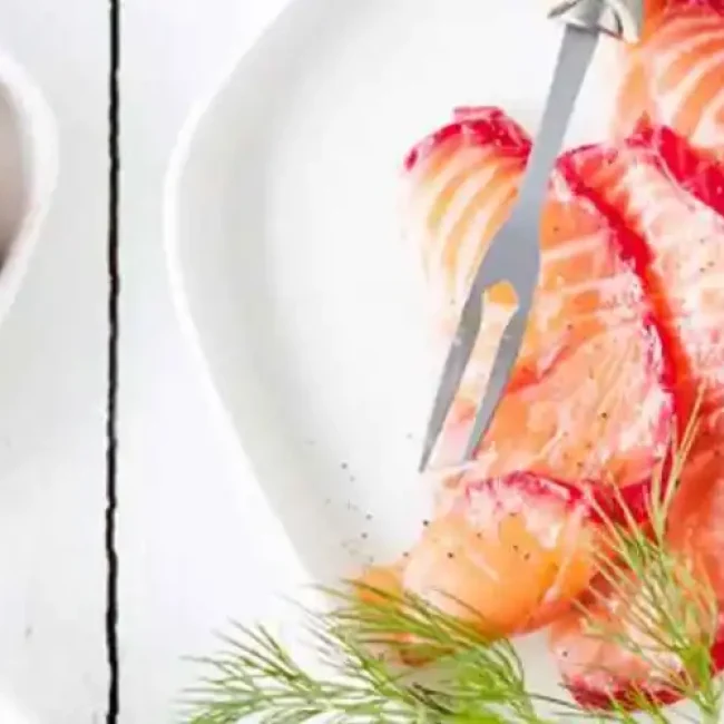 Σολομός μαριναρισμένος με παντζάρι