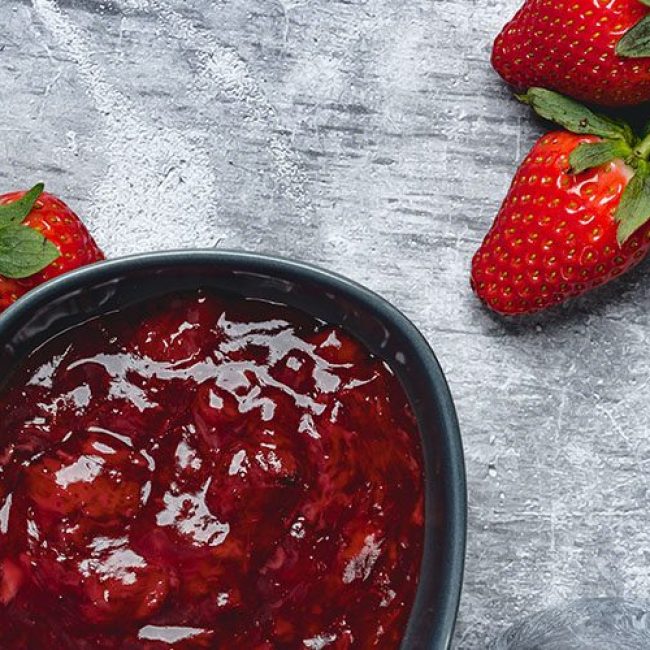 Σπιτική μαρμελάδα φράουλα
