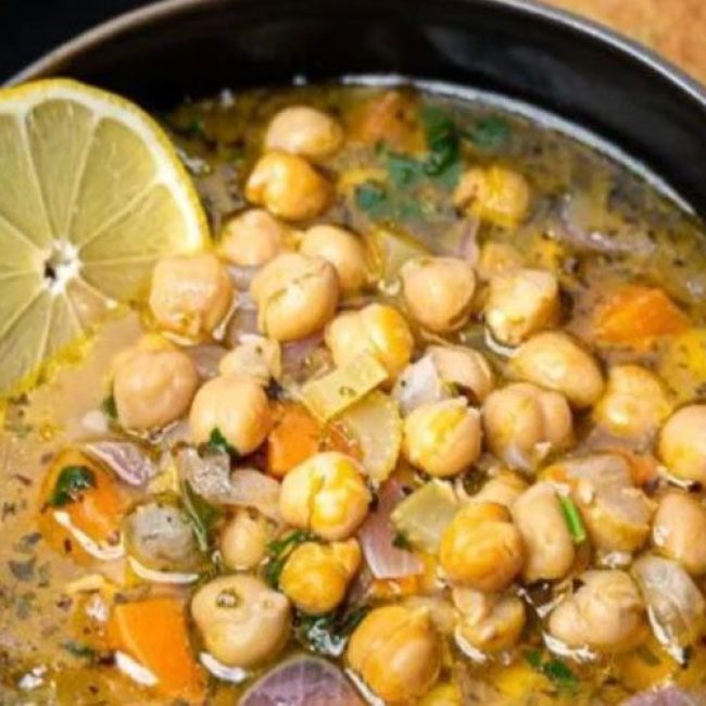 Ρεβιθόσουπα με λεμόνι